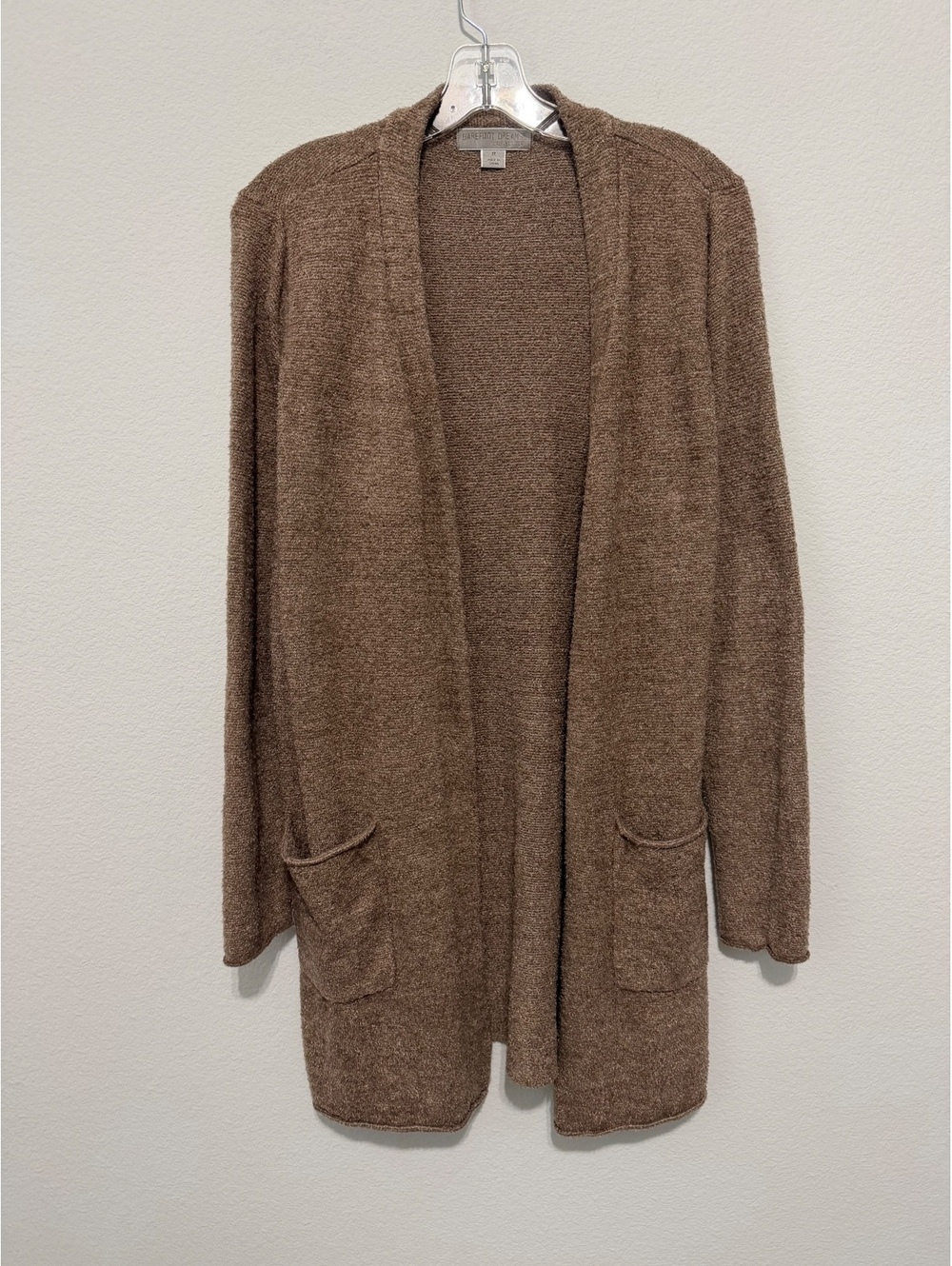 Barefoot Dreams Cozy Chic Lity Long Sleeve Open Front Cardigan Sweater Size M